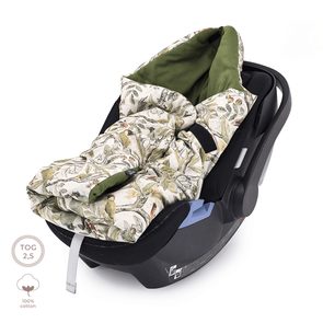 Makaszka Zavinovačka deka do autosedačky Cotton ORNITHOLOGY