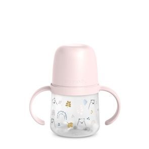 Suavinex Bear 1.láhev s oušky 150ml RŮŽOVÁ