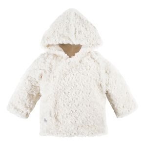 Eevi Chlupatý kabátek s kapucí Ceremony KRÉMOVÁ