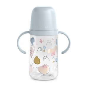 Suavinex Bear 2.láhev s oušky 270ml MODRÁ