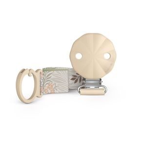 Suavinex Poetry Klip na dudlík se stuhou KRÉMOVÝ