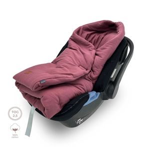 Makaszka Zavinovačka/deka do autosedačky Cotton BURGUND