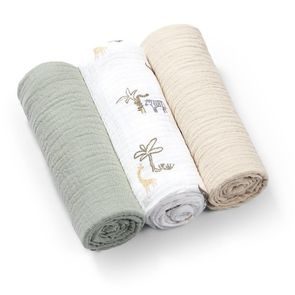 BabyOno Mušelínové pleny 3ks SAFARI