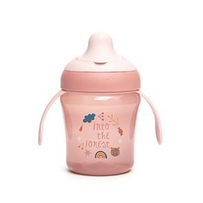Suavinex Forest Hrníček nerozlitný 200ml RŮŽOVÝ