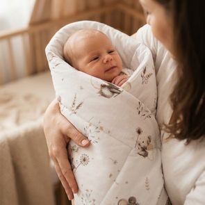 BIBS Mušelínová zavinovačka/osuška BIO bavlna BABY BLUE