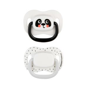 Canpol babies Dudlík 18m+ silikon symetrický 2ks BabiesBoo BÍLÝ