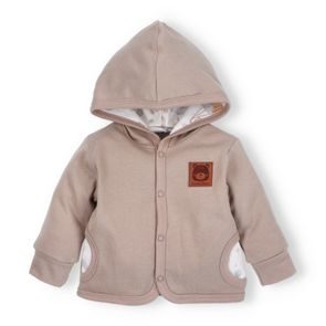 NINI Mikina s podšívkou Méďa Pilot SVĚTLE HNĚDÁ