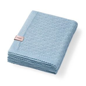 BabyOno Pletená dětská deka bambusová MODRÁ