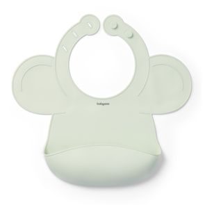 BabyOno Silikonový bryndák s kapsou ZELENÝ