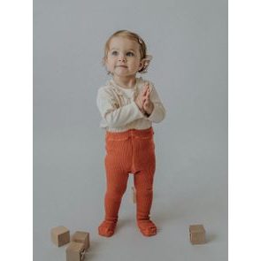 Tatrasvit Punčocháče s kšandami 100% BIO bavlna CIHLOVÁ