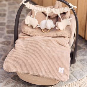 Jollein Zavinovačka do autosedačky medvídek Boucle Biscuit