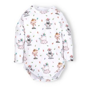 NINI Body dlouhý rukáv Zebra VZOROVANÉ