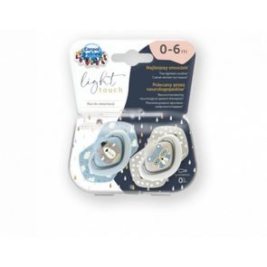 BIBS Colour Night Dudlíky kaučuk kulaté 6-18m 2ks Iron/Baby Blue