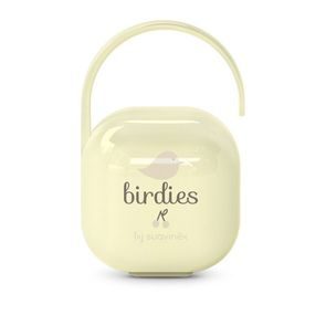 Suavinex Birdies krabička na dudlík ŽLUTÁ