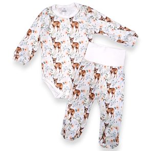 Le Bebe Body klasické + polodupačky Srnky