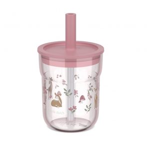 Little Dutch Kelímek s brčkem 250 ml Fairy Garden