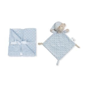Interbaby Deka Kuličky + Přítulka Medvídek - MODRÁ