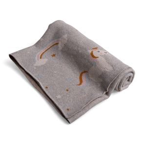 BabyMatex Pletená deka Rainbow (80x100) JEDNOROŽCI