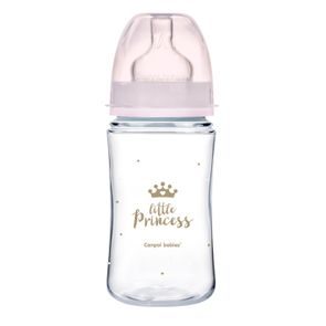 Canpol babies Láhev se širokým hrdlem Royal Baby 240ml RŮŽOVÁ