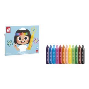 Janod Colorino Tříhranné voskovky 12 barev