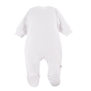 PINOKIO Overal zavinovací Tres Bien puntíky KRÉMOVÁ