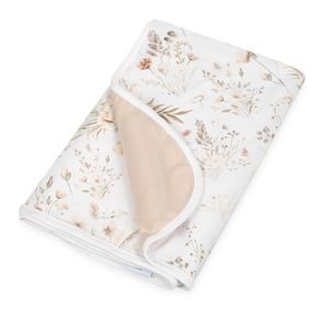BabyMatex Dětská deka Bamboo (75x100) BÉŽOVÉ KVĚTY