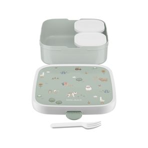 BabyOno Silikonový dělený talíř s přísavkami MODRÁ