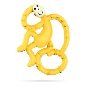 Matchstick Monkey Kousátko Mini Monkey s antimikrobiálním povrchem ŽLUTÉ