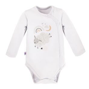 Eevi Body celorozepínací dlouhý rukáv Mellow BÍLÉ