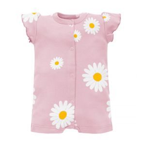 PINOKIO Letní overal celorozepínací Daisy RŮŽOVÁ