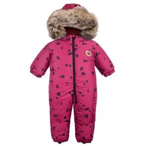Eevi Zimní kombinéza Dogs&Spots JAHODOVÁ