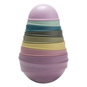 BIBS Stohovací balanční věž Bright Rainbow