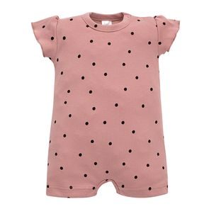 PINOKIO Letní overal Tres Bien puntíky STARORŮŽOVÁ