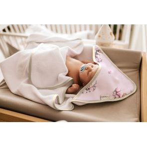 Albero Mio Bambusová osuška s kapucí (CP1) RETRO FLOWERS