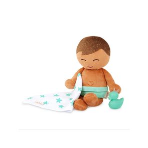 B-Toys Panenka plyšová do vany kluk Lulla Baby Light Brown Hair