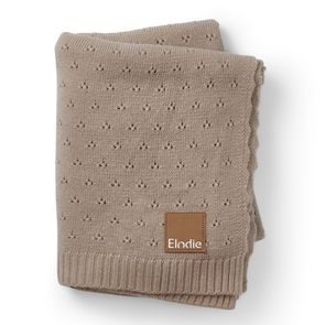 Elodie Details Pletená deka Pointelle - Tender Taupe