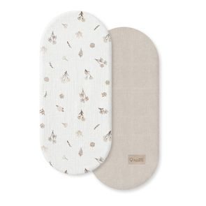 Albero Mio Mušelínové prostěradlo do kočárku 2ks (CM2) WILD FLOWERS