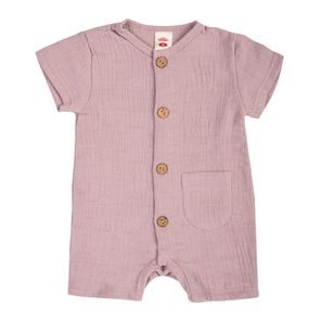 Makoma Mušelínový letní overal Bamboo RŮŽOVÁ