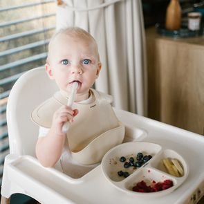 BIBS Bandana mušelínový slintáček BIO bavlna BABY BLUE