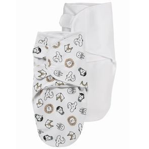 Meyco Zavinovačka 0-3m 2-balení Animal / Uni White