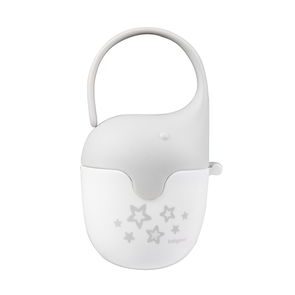 BabyOno Pouzdro na dudlík Slon BÍLOŠEDÉ