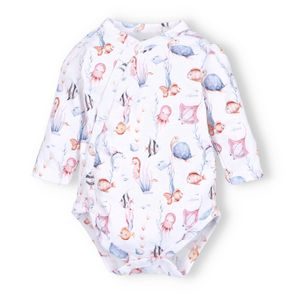 NINI Zavinovací body dlouhý rukáv Ocean Girl MOŘSKÁ ZVÍŘÁTKA