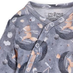 NINI Soupravička (4ks) s polodupačkami Méďa Pilot