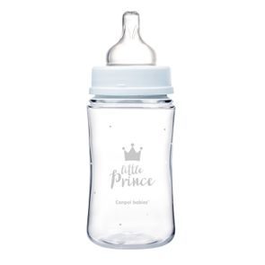 Canpol babies Hrneček se silikonovým pítkem FirstCup Bonjour Paris 150ml MODRÝ