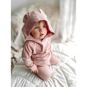 NINI Mikina s podšívkou Méďa Pilot SVĚTLE HNĚDÁ