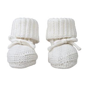 LODGER Capáčky 0-6m Slipper Knit Cloud Dancer