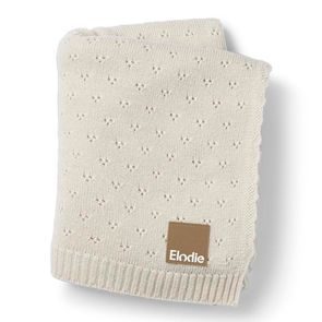Elodie Details Pletená deka Pointelle - Creamy White