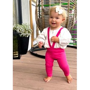 Bunnykids Legíny s kšandami MALINOVÁ