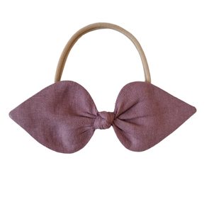 Aliro Čelenka Zoe lněná TMAVĚ VŘESOVÁ