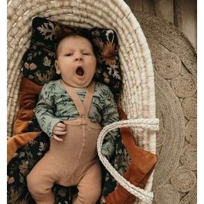 La Millou Deka Velvet "XL" (140x200cm) FLORES & SMOKE ROSE by Marcin Tyszka